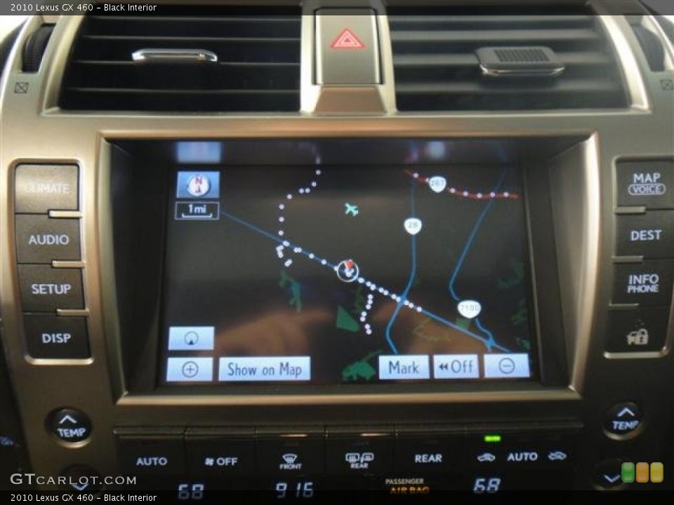 Black Interior Navigation for the 2010 Lexus GX 460 #50720779