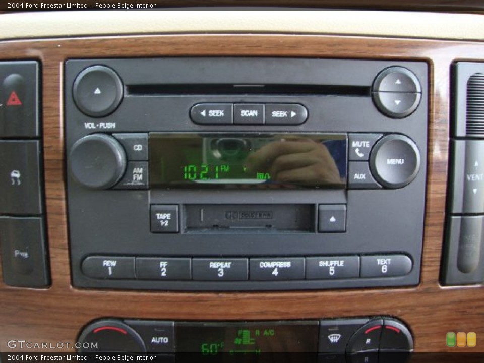 Pebble Beige Interior Controls for the 2004 Ford Freestar Limited #50722300