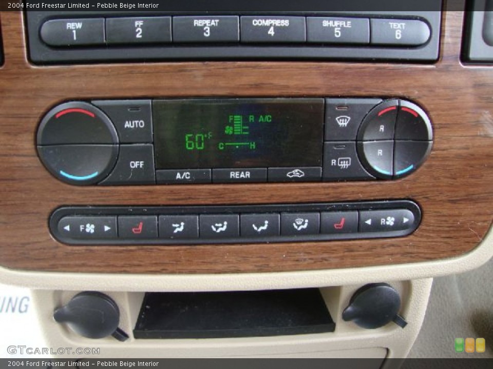 Pebble Beige Interior Controls for the 2004 Ford Freestar Limited #50722303