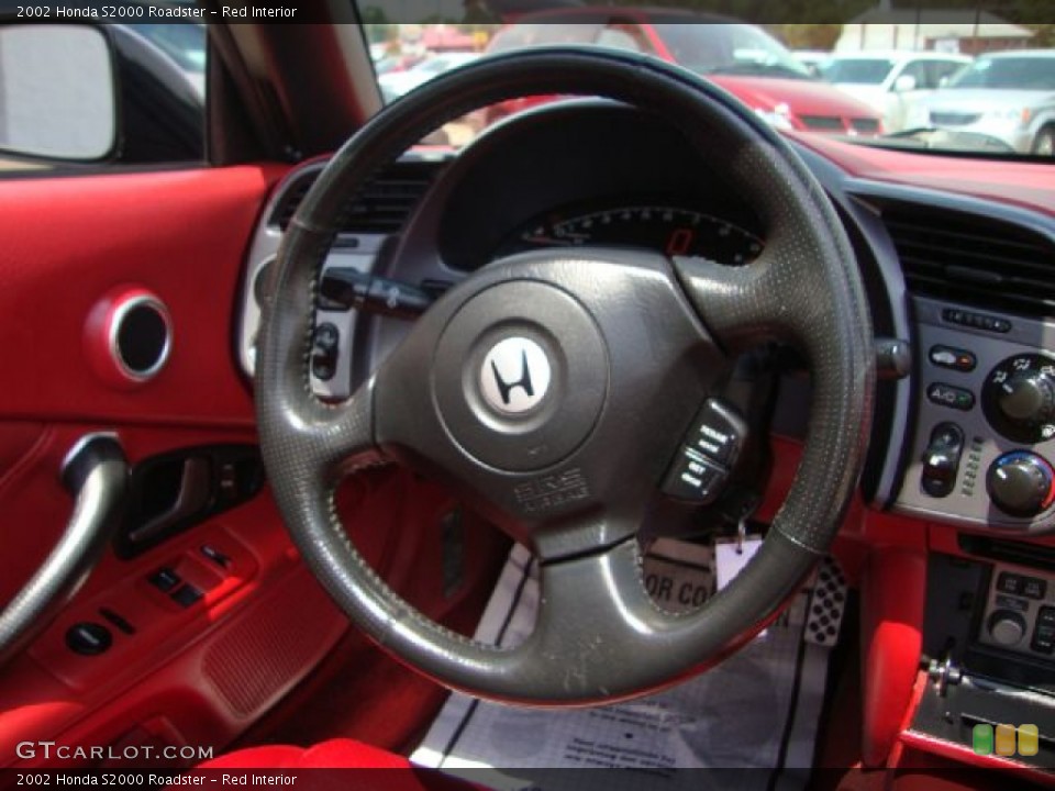 Red Interior Steering Wheel for the 2002 Honda S2000 Roadster #50722756