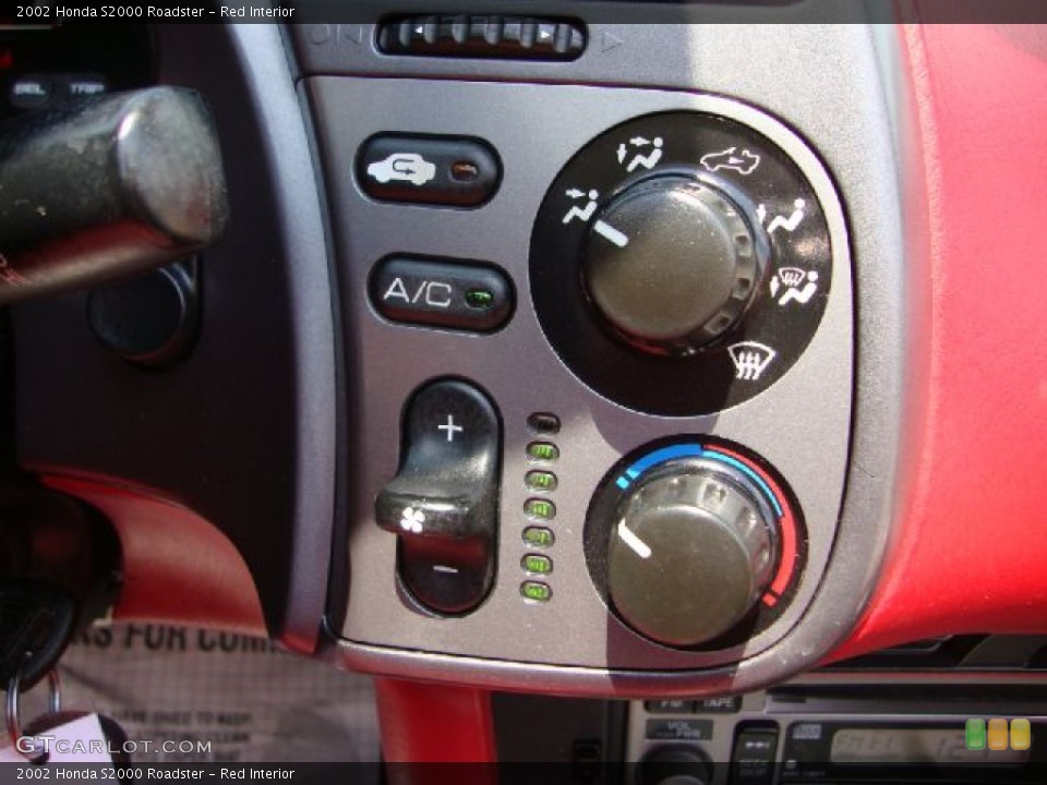 Red Interior Controls for the 2002 Honda S2000 Roadster #50722762