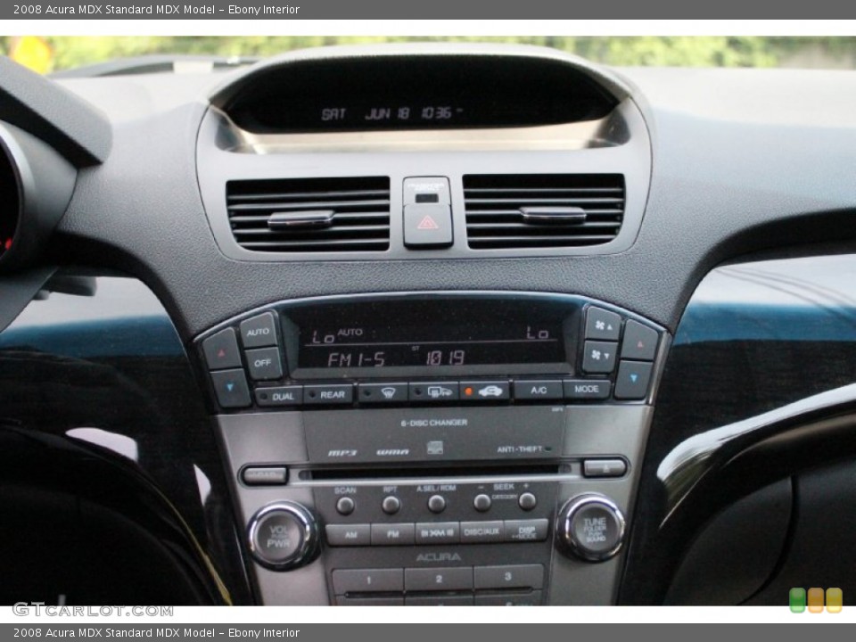 Ebony Interior Controls for the 2008 Acura MDX  #50724636