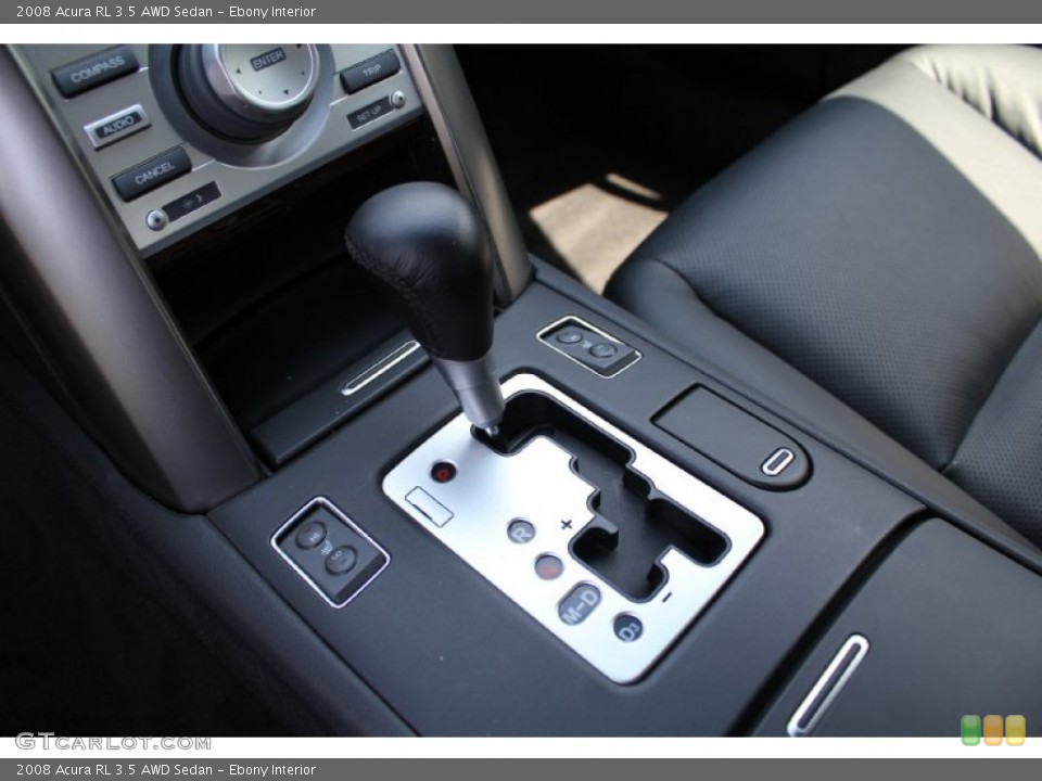 Ebony Interior Transmission for the 2008 Acura RL 3.5 AWD Sedan #50726001