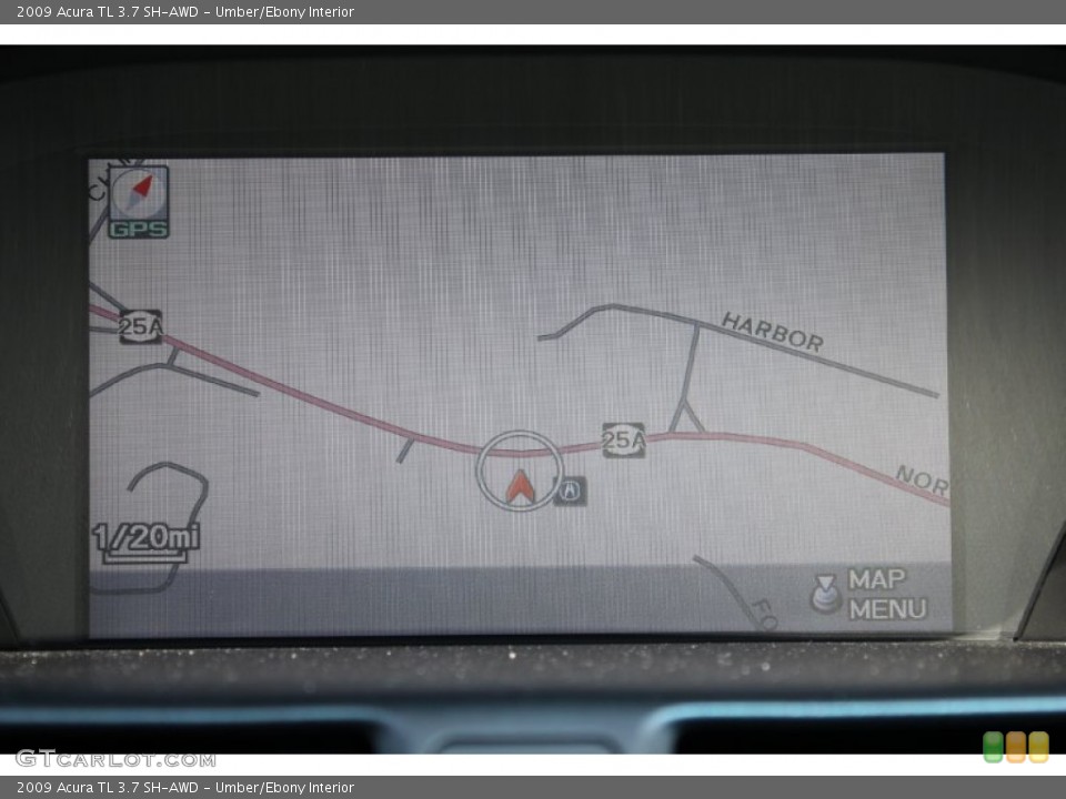 Umber/Ebony Interior Navigation for the 2009 Acura TL 3.7 SH-AWD #50726262