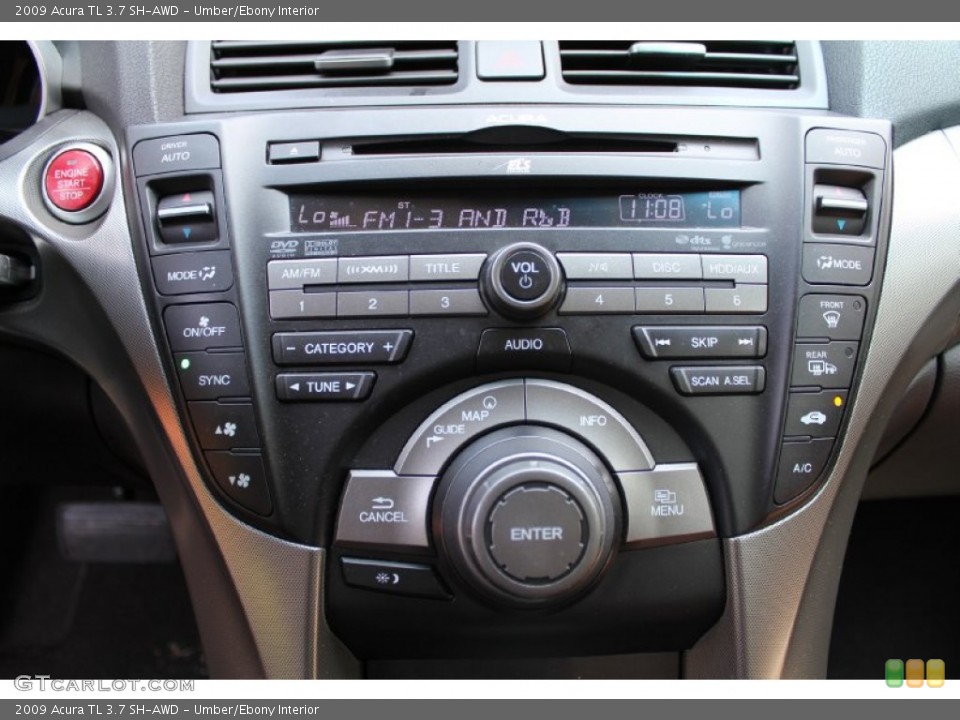 Umber/Ebony Interior Controls for the 2009 Acura TL 3.7 SH-AWD #50726295