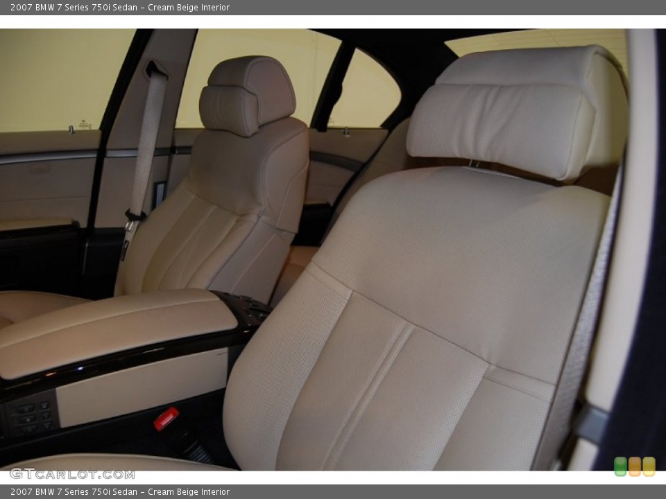 Cream Beige Interior Photo for the 2007 BMW 7 Series 750i Sedan #50732355