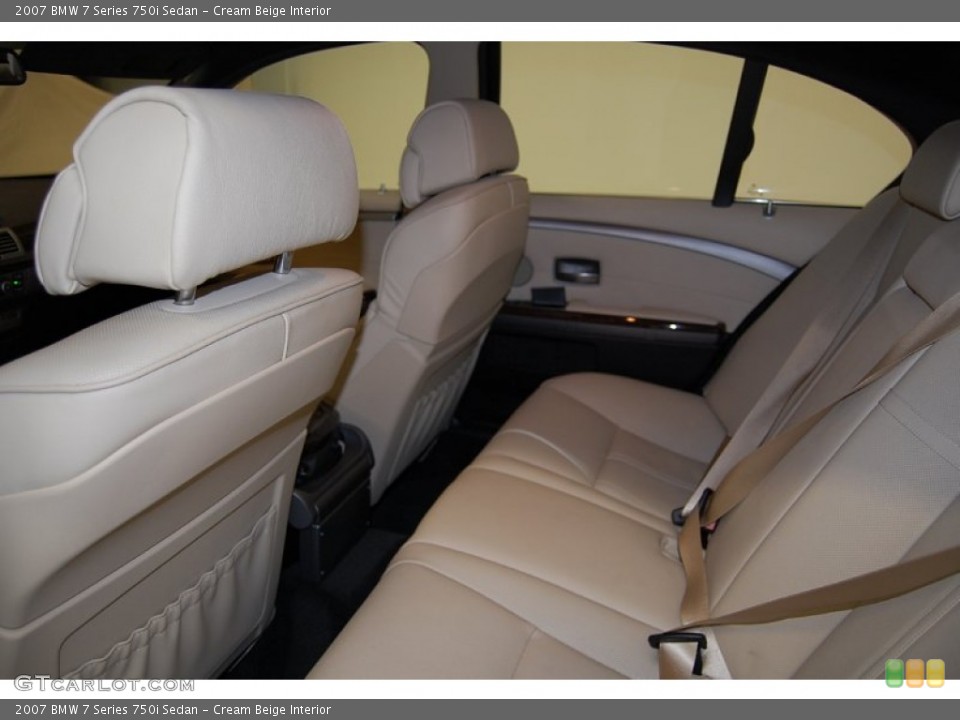 Cream Beige Interior Photo for the 2007 BMW 7 Series 750i Sedan #50732403