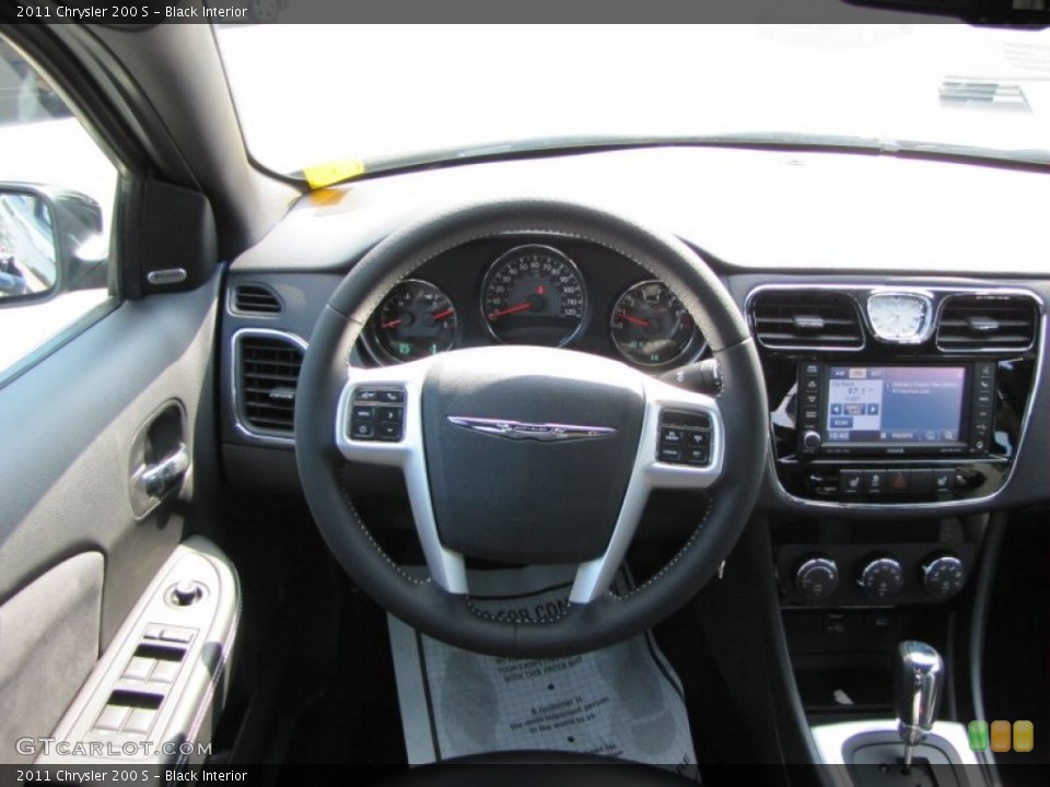 Black Interior Dashboard for the 2011 Chrysler 200 S #50733558