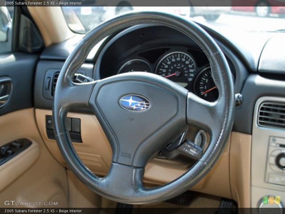 Beige Interior Steering Wheel for the 2005 Subaru Forester 2.5 XS #50734152