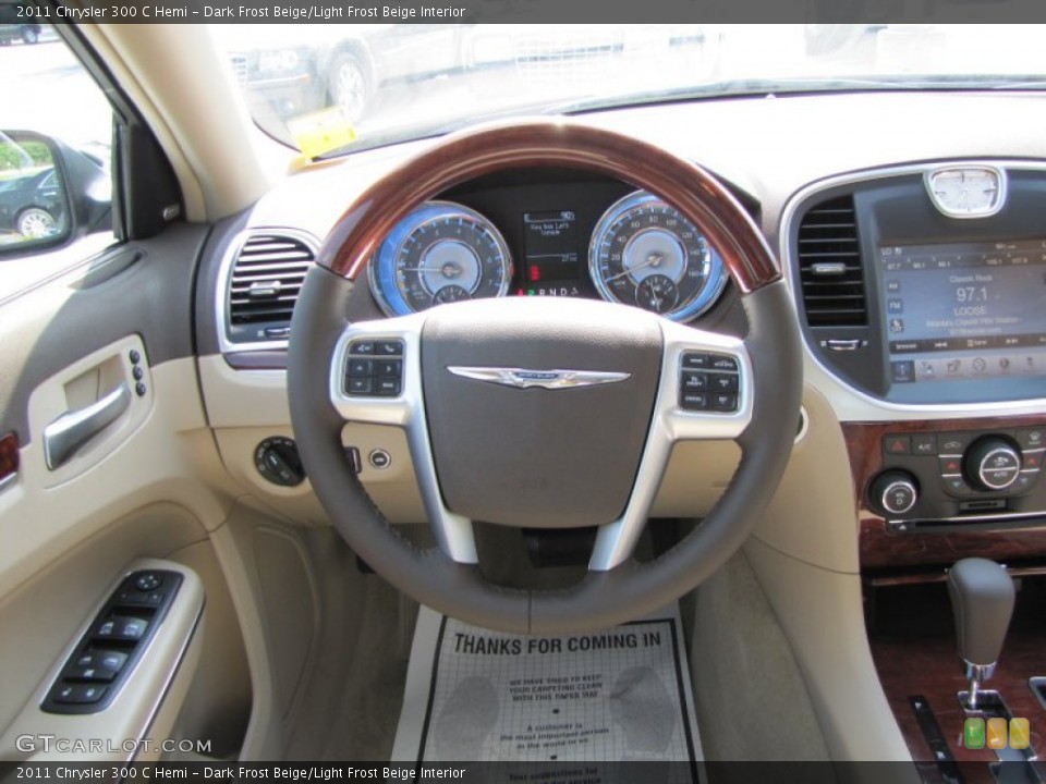 Dark Frost Beige/Light Frost Beige Interior Steering Wheel for the 2011 Chrysler 300 C Hemi #50734644