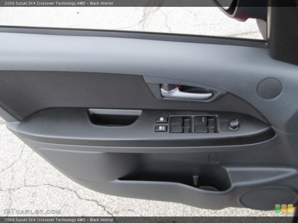 Black Interior Door Panel for the 2009 Suzuki SX4 Crossover Technology AWD #50736759