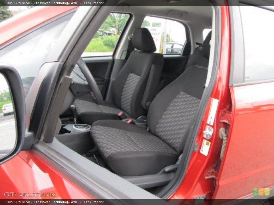 Black Interior Photo for the 2009 Suzuki SX4 Crossover Technology AWD #50736774