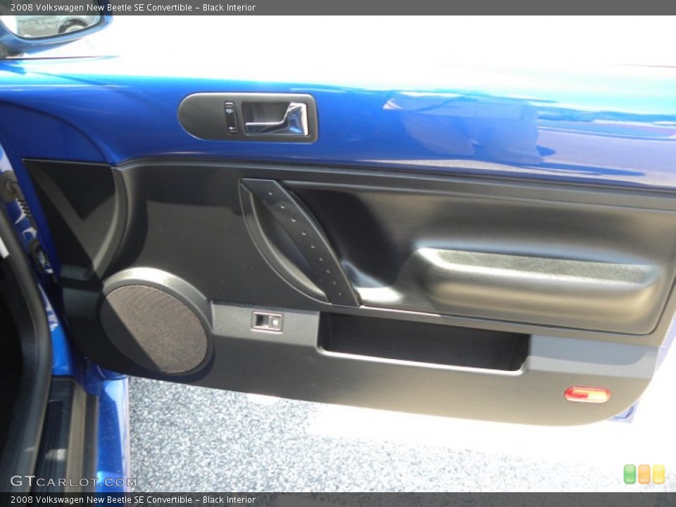 Black Interior Door Panel for the 2008 Volkswagen New Beetle SE Convertible #50737683