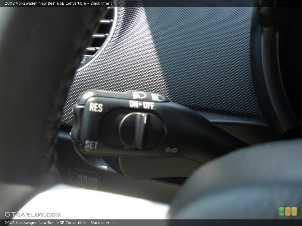 Black Interior Controls for the 2008 Volkswagen New Beetle SE Convertible #50737954