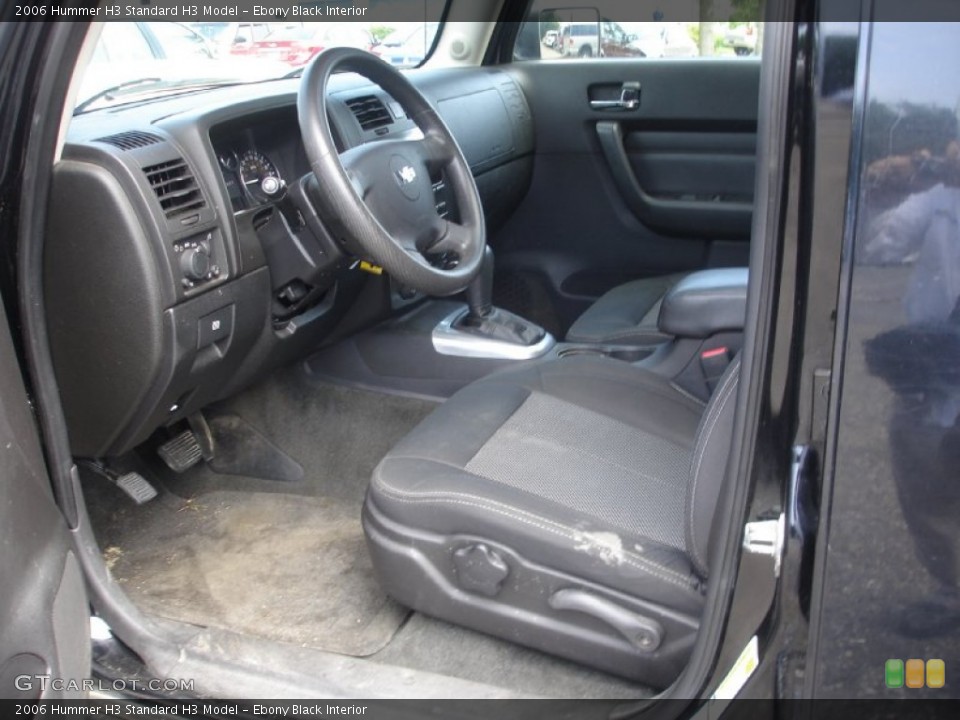 Ebony Black Interior Photo for the 2006 Hummer H3  #50742693