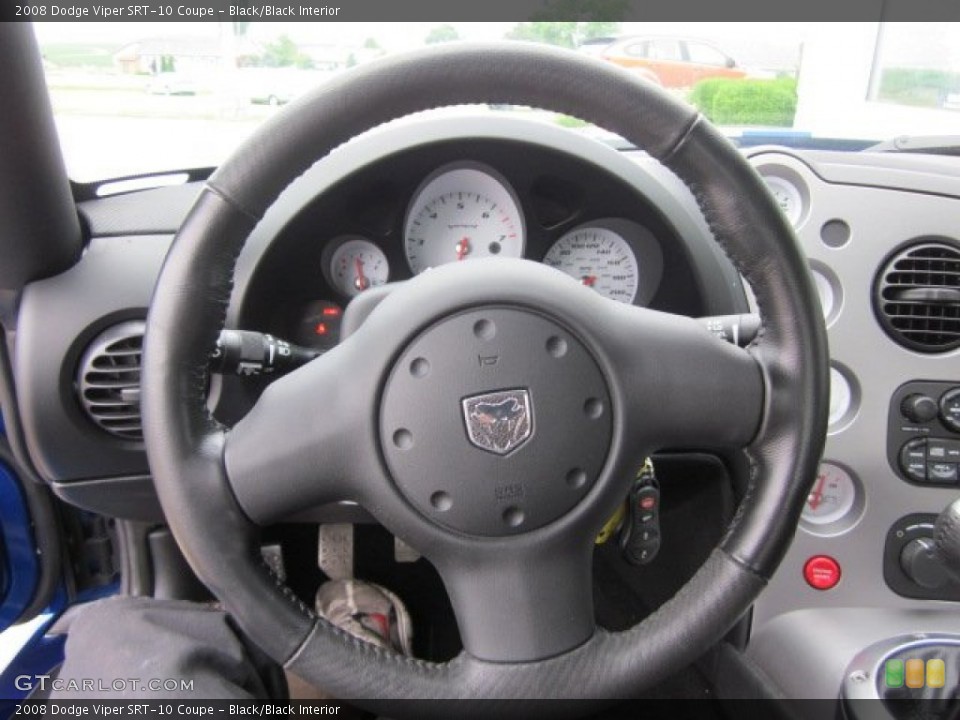 Black/Black Interior Steering Wheel for the 2008 Dodge Viper SRT-10 Coupe #50743032