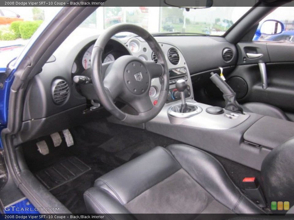 Black/Black Interior Prime Interior for the 2008 Dodge Viper SRT-10 Coupe #50743051