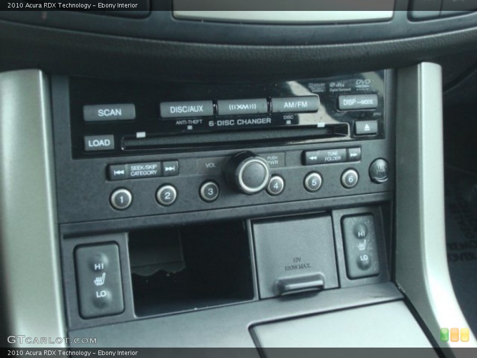 Ebony Interior Controls for the 2010 Acura RDX Technology #50743260