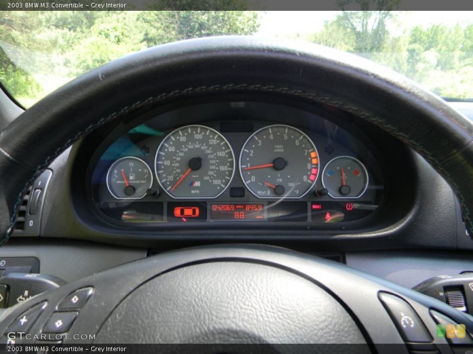 Grey Interior Gauges for the 2003 BMW M3 Convertible #50743602
