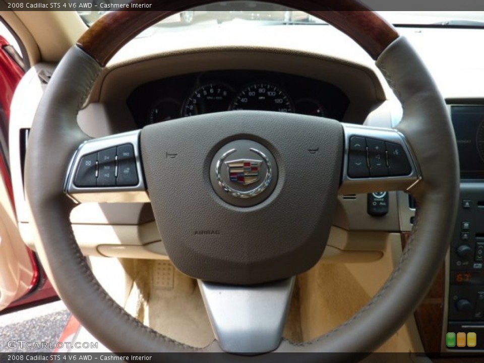 Cashmere Interior Steering Wheel for the 2008 Cadillac STS 4 V6 AWD #50744682