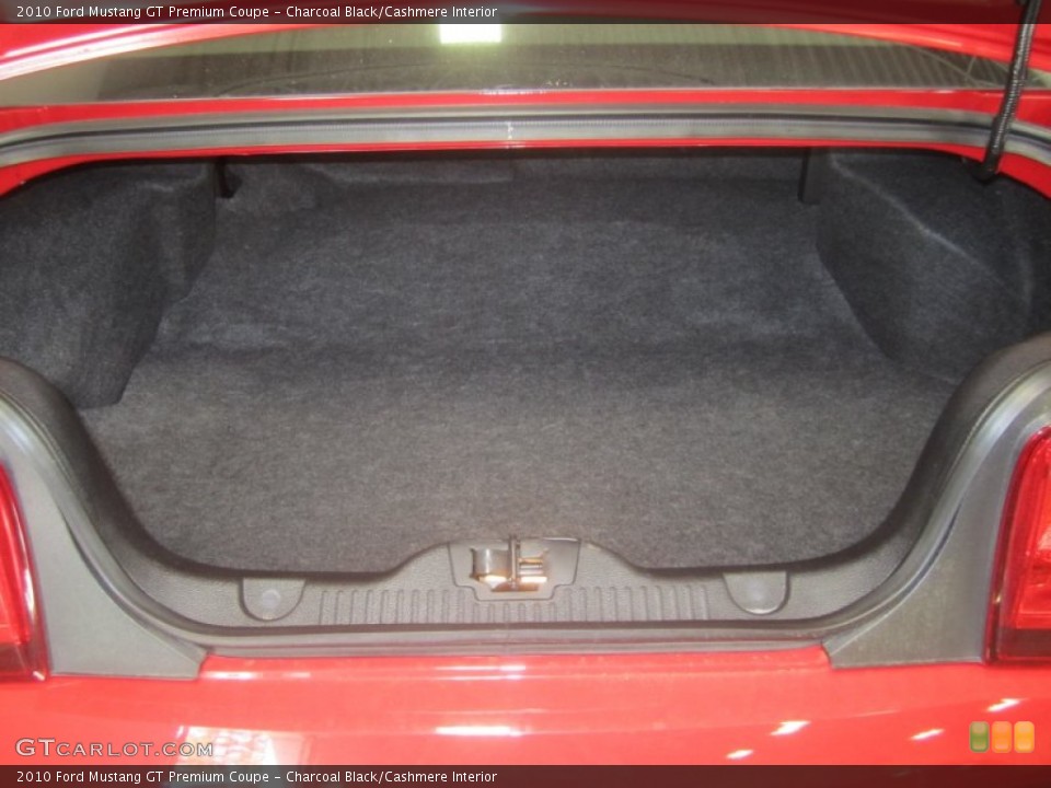Charcoal Black/Cashmere Interior Trunk for the 2010 Ford Mustang GT Premium Coupe #50746548