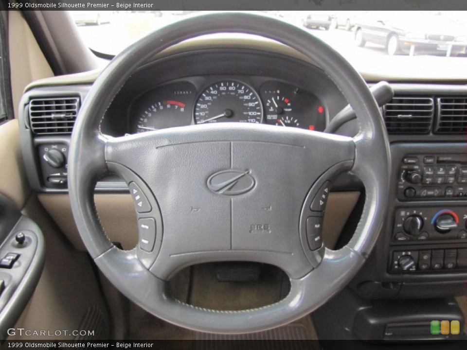 Beige Interior Steering Wheel for the 1999 Oldsmobile Silhouette Premier #50749848