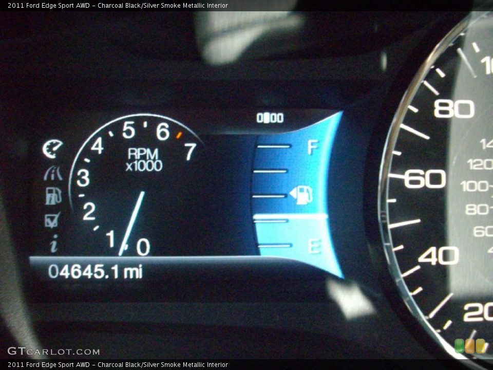 Charcoal Black/Silver Smoke Metallic Interior Gauges for the 2011 Ford Edge Sport AWD #50750376