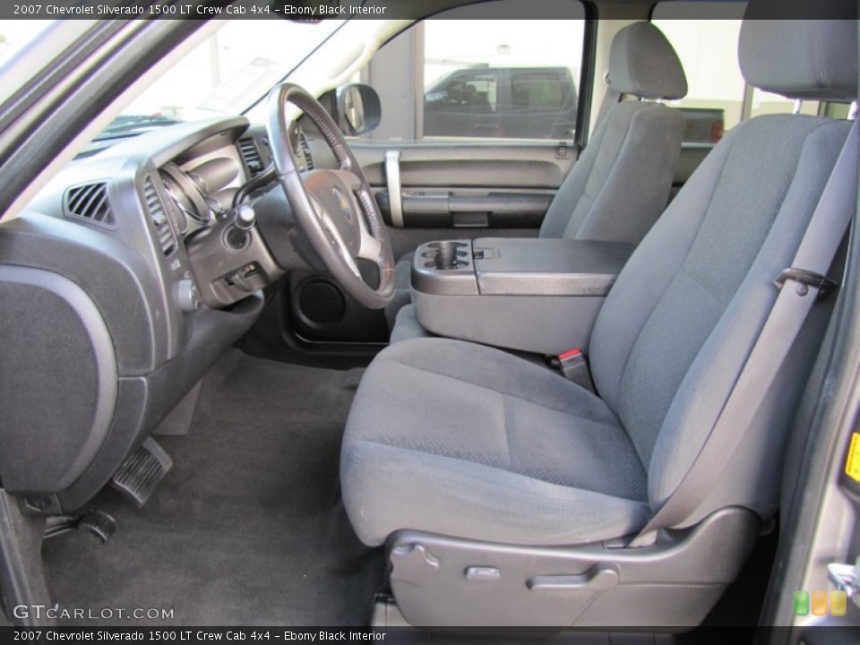 Ebony Black Interior Photo for the 2007 Chevrolet Silverado 1500 LT Crew Cab 4x4 #50750766