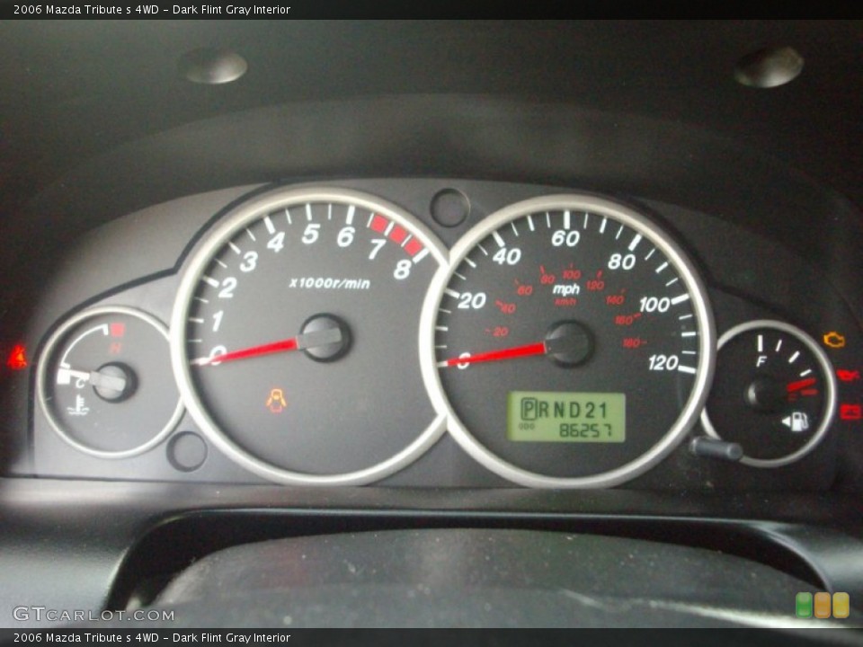 Dark Flint Gray Interior Gauges for the 2006 Mazda Tribute s 4WD #50750880