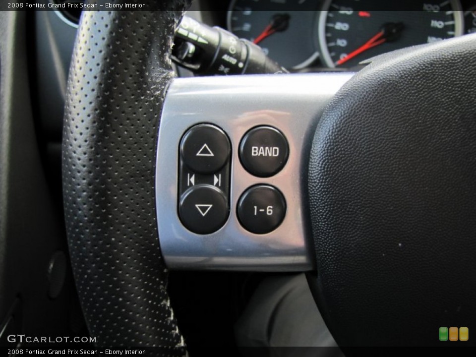 Ebony Interior Controls for the 2008 Pontiac Grand Prix Sedan #50751345