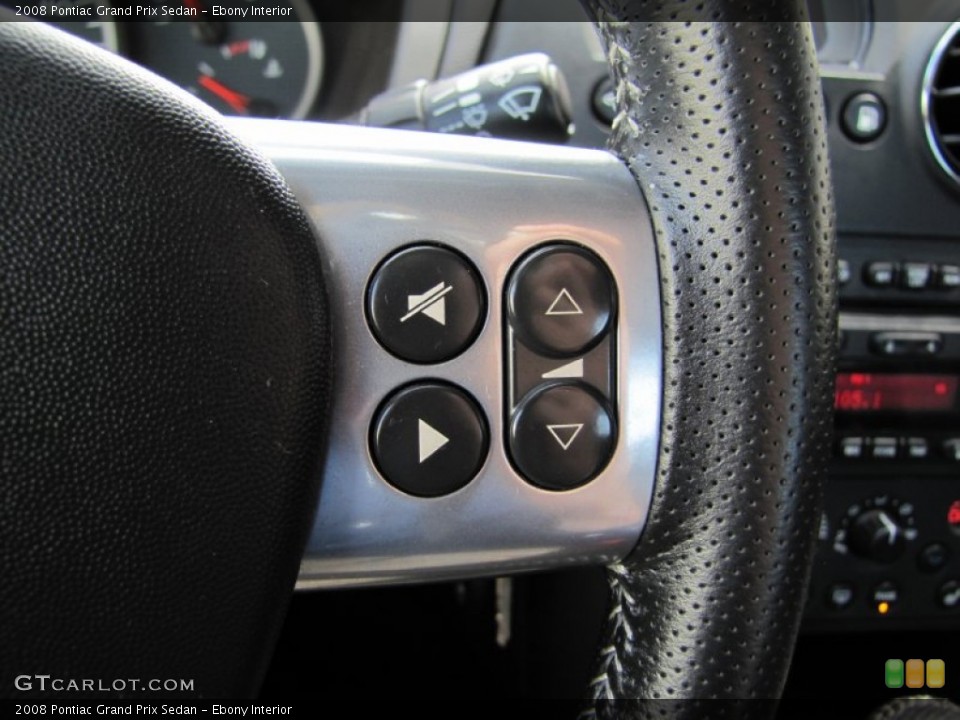Ebony Interior Controls for the 2008 Pontiac Grand Prix Sedan #50751360