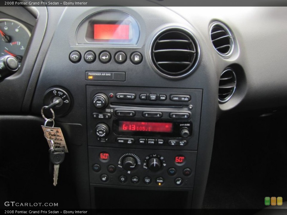 Ebony Interior Controls for the 2008 Pontiac Grand Prix Sedan #50751438
