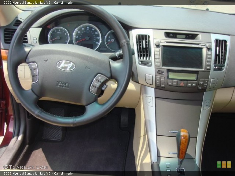 Camel Interior Dashboard for the 2009 Hyundai Sonata Limited V6 #50751741
