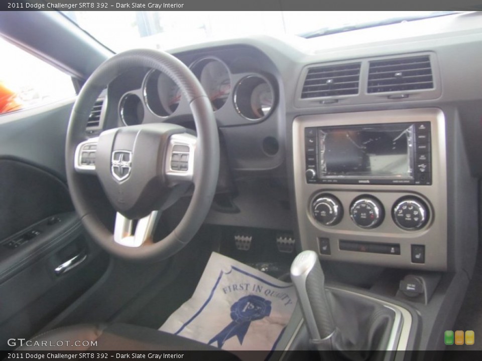 Dark Slate Gray Interior Dashboard for the 2011 Dodge Challenger SRT8 392 #50752522