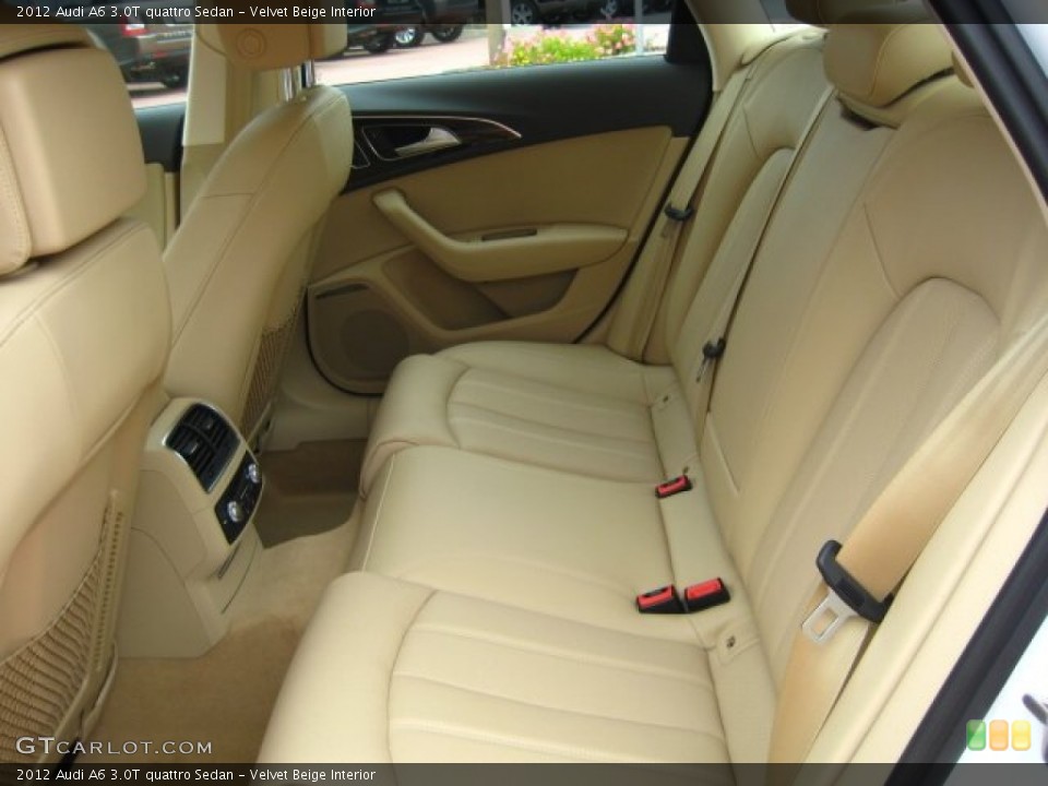 Velvet Beige Interior Photo for the 2012 Audi A6 3.0T quattro Sedan #50752569