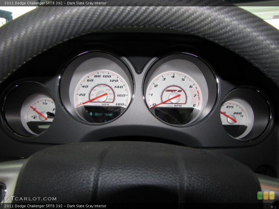 Dark Slate Gray Interior Gauges for the 2011 Dodge Challenger SRT8 392 #50752572