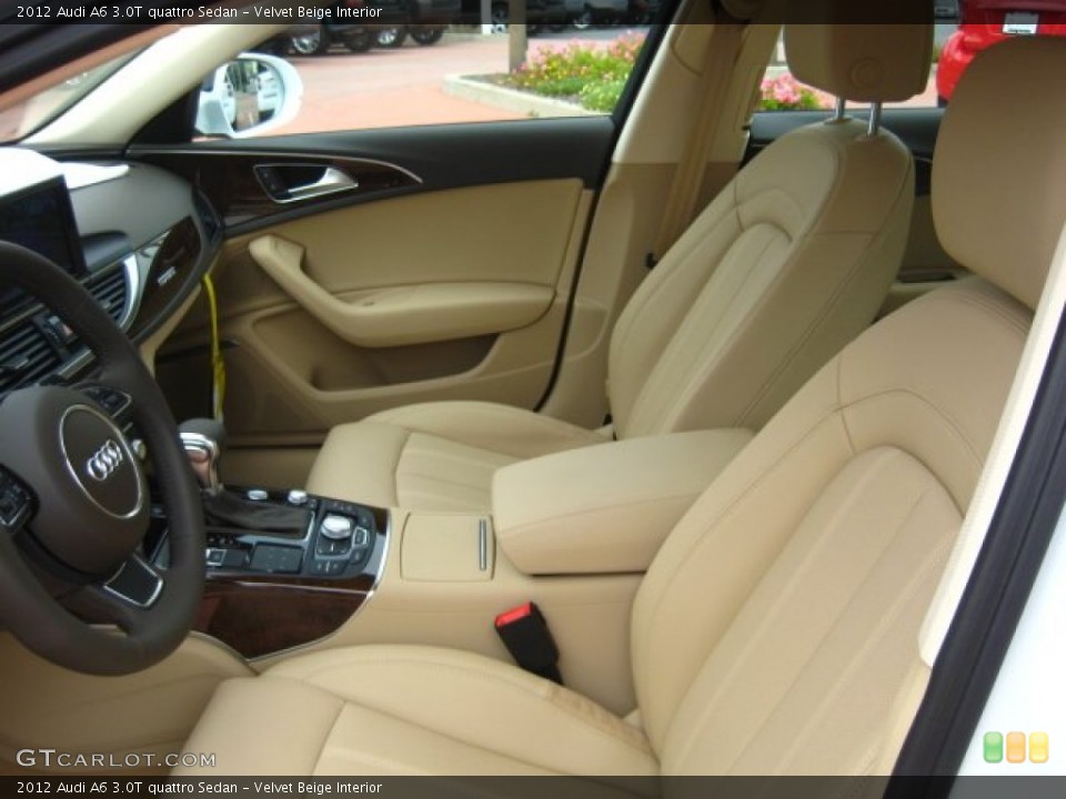 Velvet Beige Interior Photo for the 2012 Audi A6 3.0T quattro Sedan #50752584