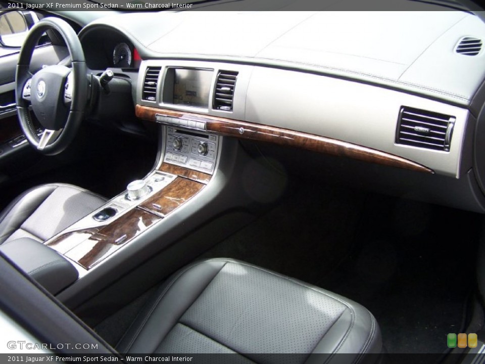 Warm Charcoal Interior Dashboard for the 2011 Jaguar XF Premium Sport Sedan #50753076