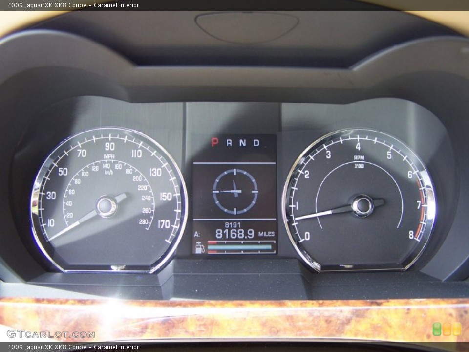 Caramel Interior Gauges for the 2009 Jaguar XK XK8 Coupe #50753700