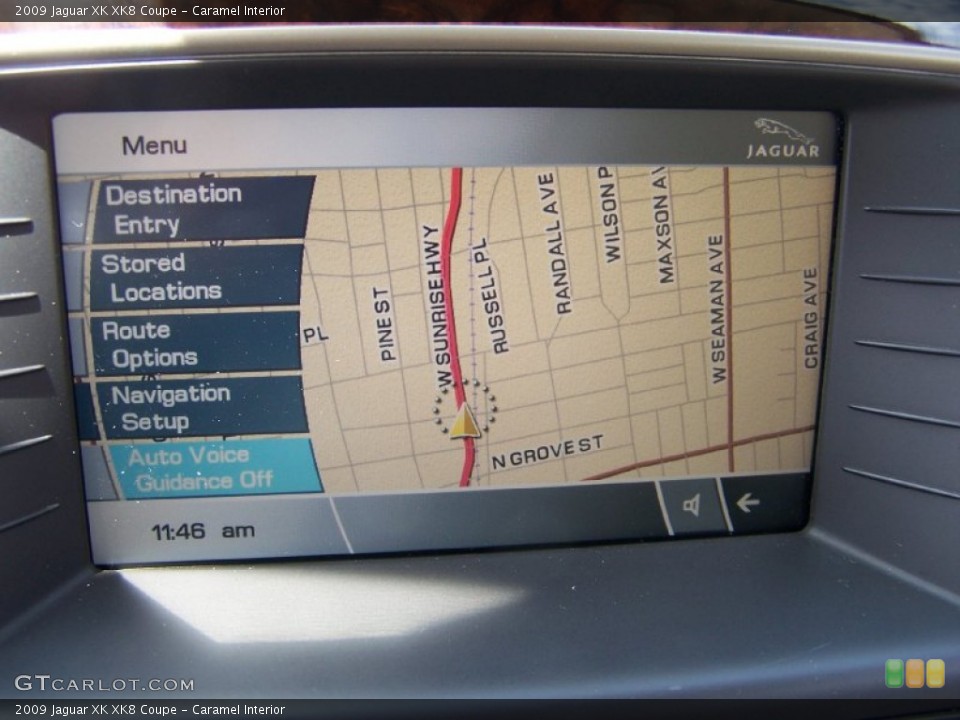 Caramel Interior Navigation for the 2009 Jaguar XK XK8 Coupe #50753757