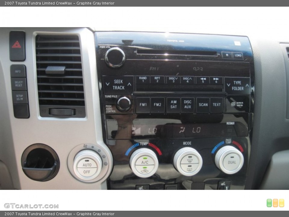 Graphite Gray Interior Controls for the 2007 Toyota Tundra Limited CrewMax #50753895