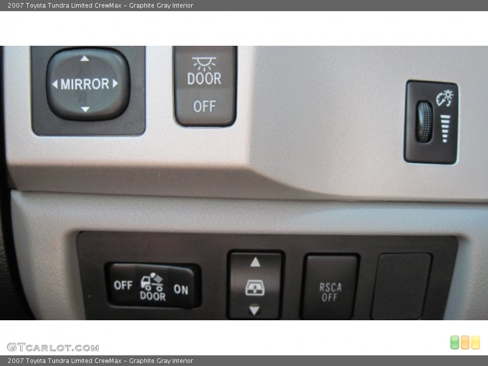 Graphite Gray Interior Controls for the 2007 Toyota Tundra Limited CrewMax #50753937