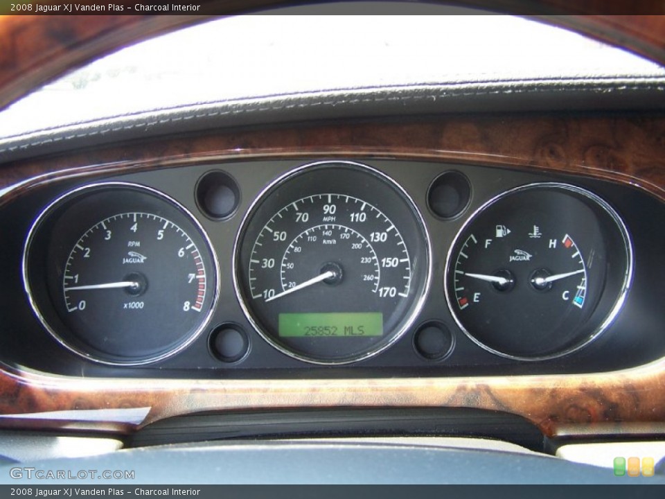 Charcoal Interior Gauges for the 2008 Jaguar XJ Vanden Plas #50754198