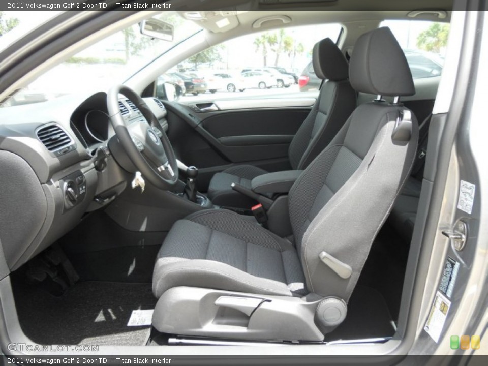 Titan Black Interior Photo for the 2011 Volkswagen Golf 2 Door TDI #50754396