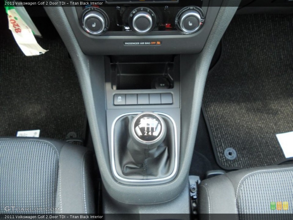 Titan Black Interior Transmission for the 2011 Volkswagen Golf 2 Door TDI #50754504