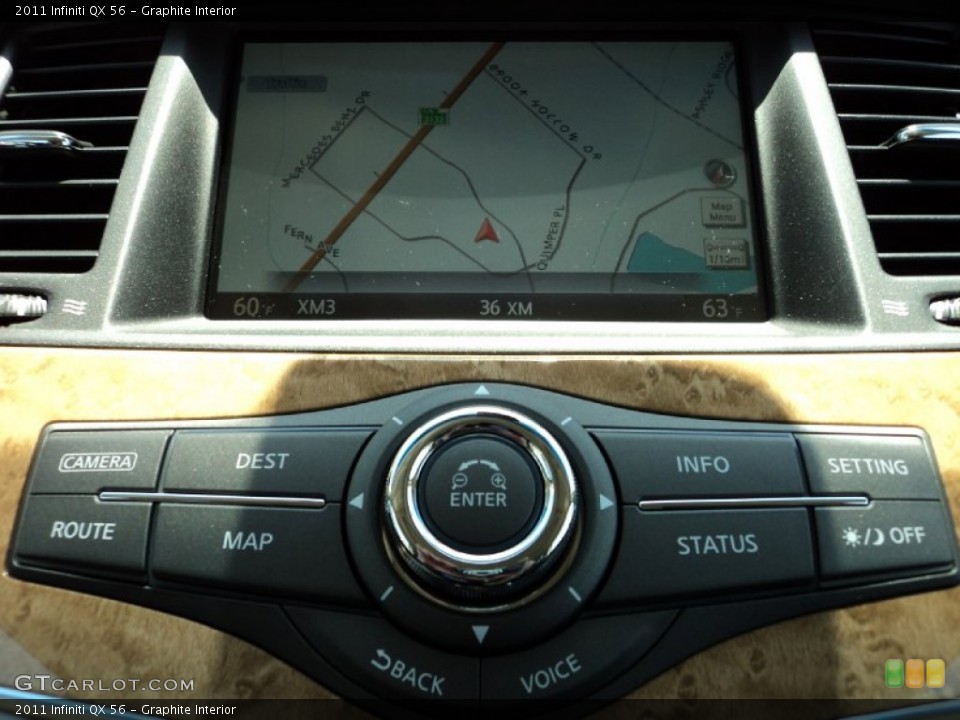 Graphite Interior Navigation for the 2011 Infiniti QX 56 #50754609
