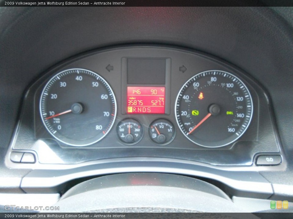 Anthracite Interior Gauges for the 2009 Volkswagen Jetta Wolfsburg Edition Sedan #50755350