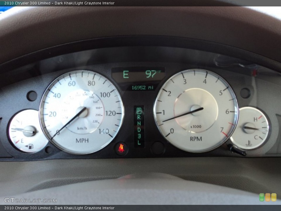 Dark Khaki/Light Graystone Interior Gauges for the 2010 Chrysler 300 Limited #50755404