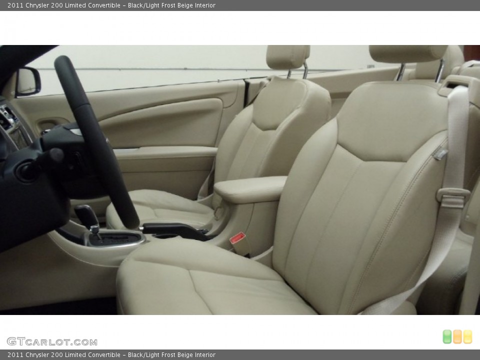 Black/Light Frost Beige Interior Photo for the 2011 Chrysler 200 Limited Convertible #50756943