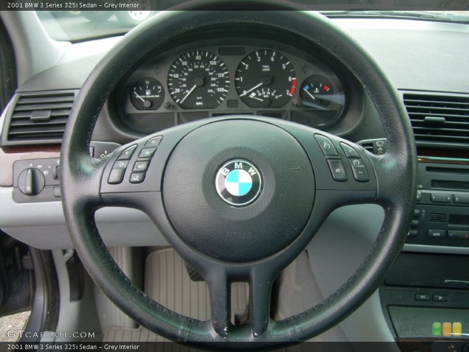 Grey Interior Steering Wheel for the 2001 BMW 3 Series 325i Sedan #50757696